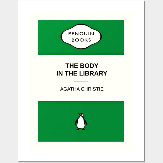 The Body in the Library by Agatha Christie Wall Art by booksnbobs